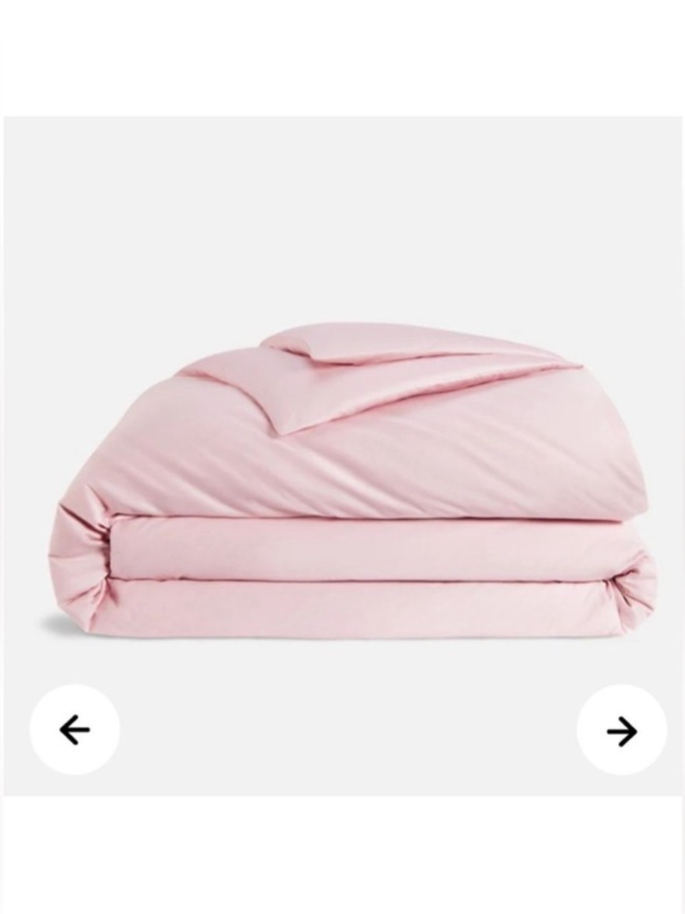 Brooklinen Cotton Duvet Cover in Rose Quartz